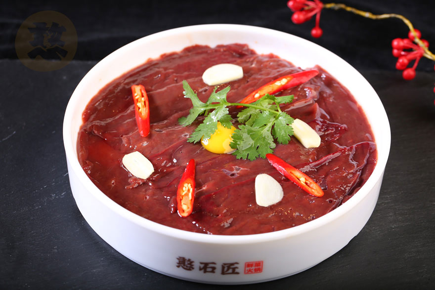 鲜嫩猪肝-重庆火锅配菜
